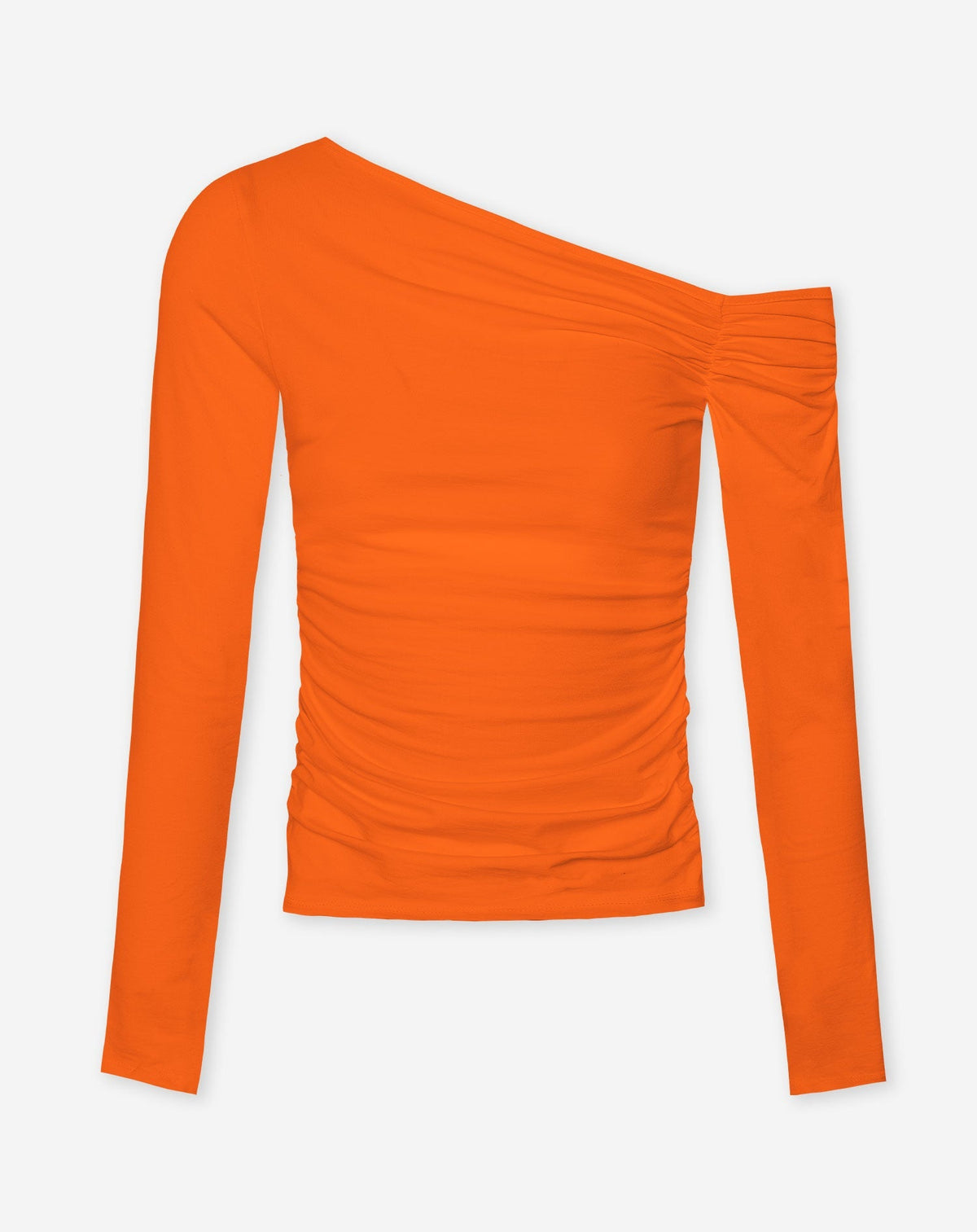 TAMAR OFF SHOULDER RUCHED TOP ORANJE