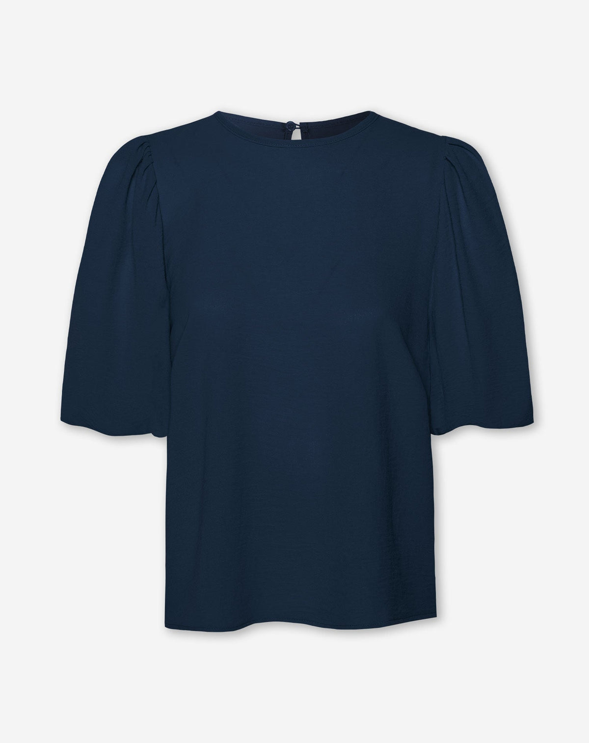 JULIE PUFF SLEEVE TOP MARINEBLAUW
