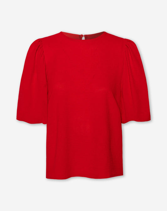 JULIE PUFF SLEEVE TOP ROOD