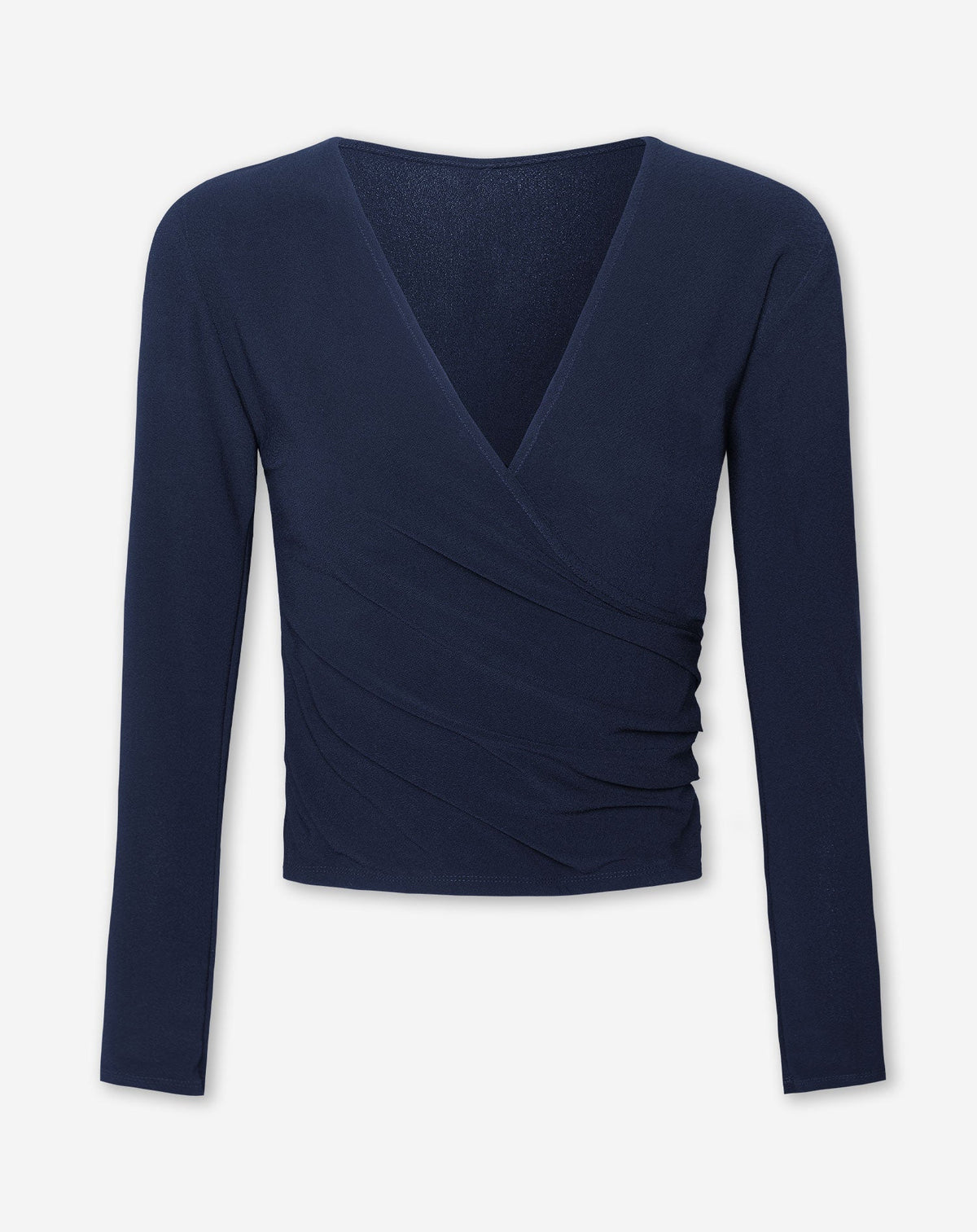 MARY WRAP TOP MARINEBLAUW