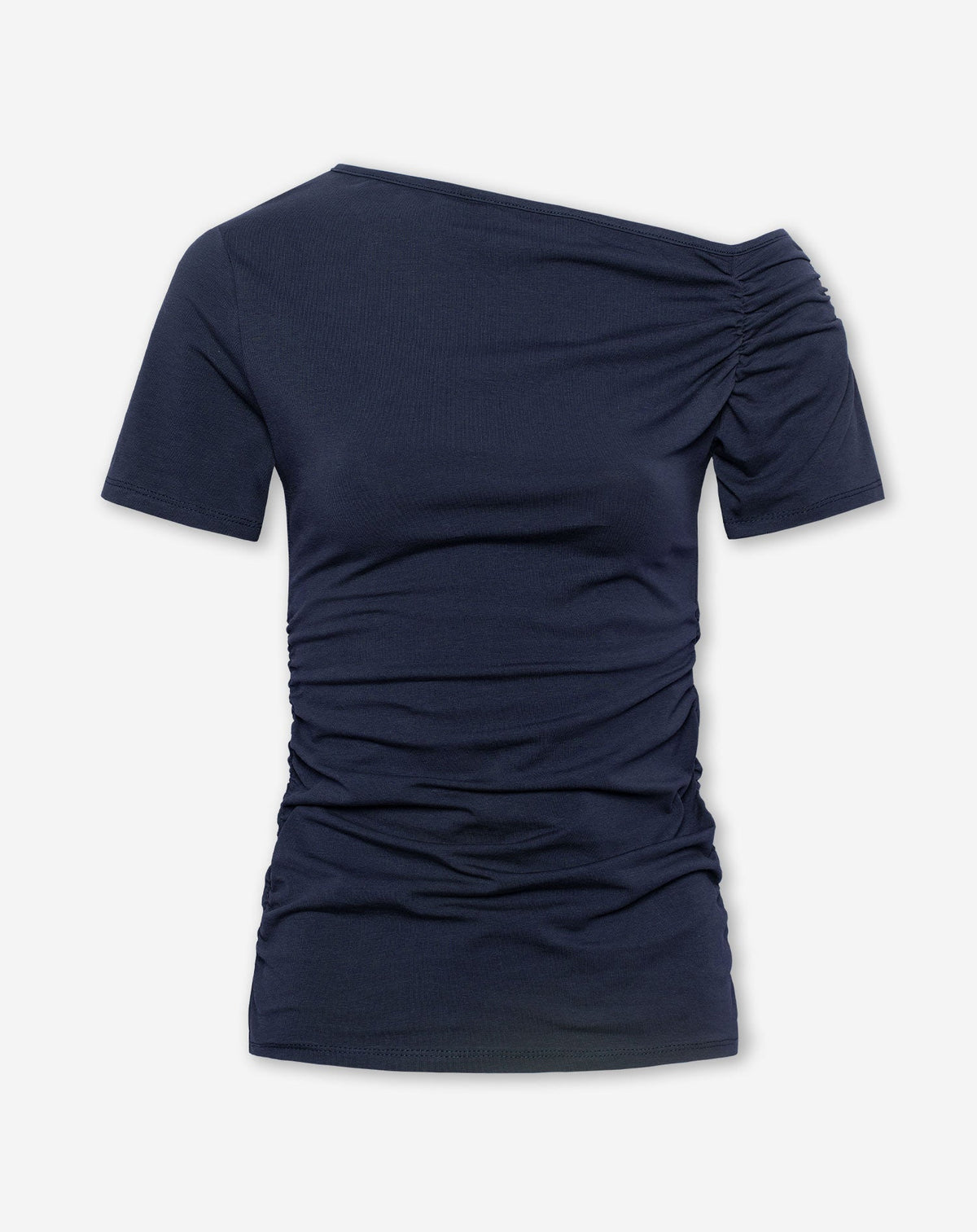 TAMAR OFF SHOULDER SHORT SLEEVE TOP MARINEBLAUW