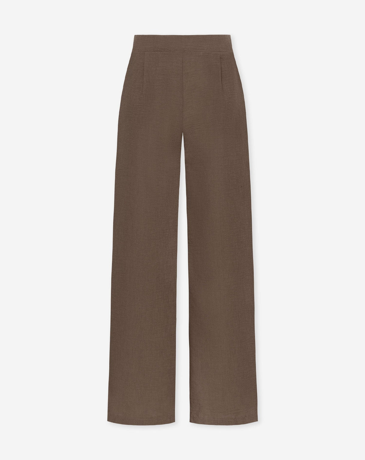 IZZY LINEN STRAIGHT LEG PANTS PETITE BRUIN