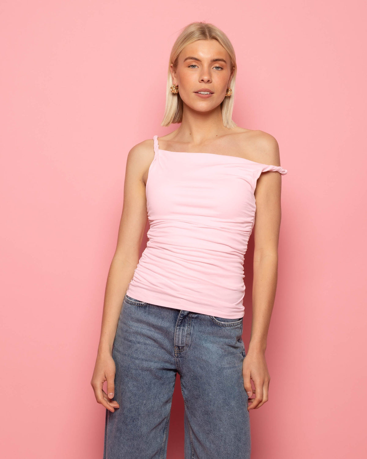 TAMAR OFF SHOULDER TWISTED TOP LICHTROZE