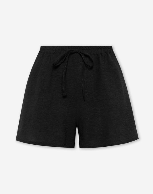 JULIE DRAWSTRING SHORTS ZWART