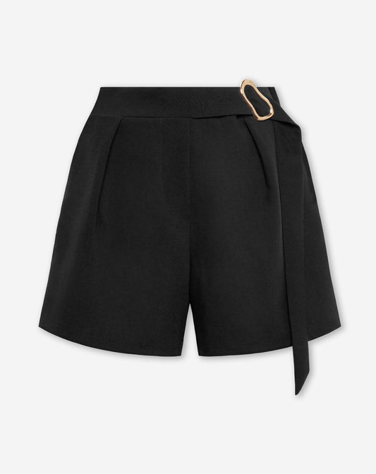 PHOEBE BUCKLE SHORTS BLACK