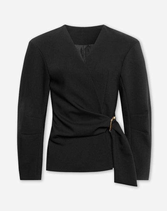 ELLE BUCKLE BLAZER ZWART