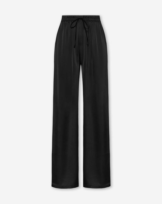 CARMEN SATIN PANTS ZWART