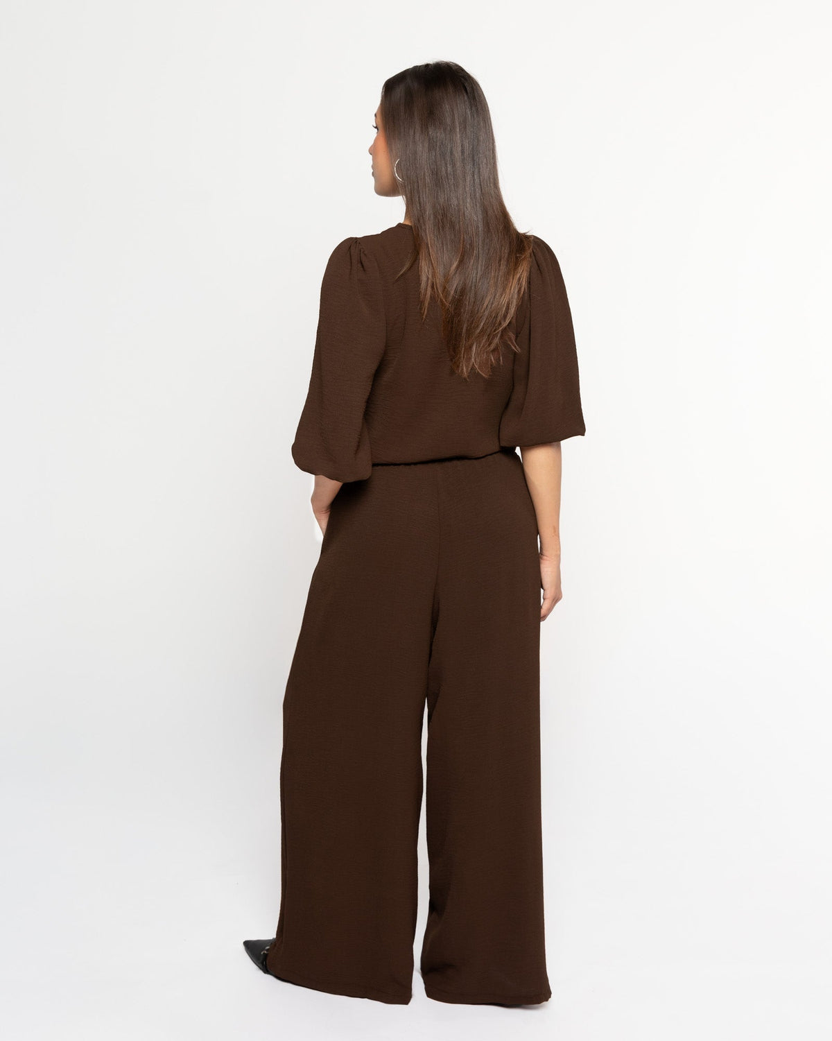 JULIE WIDE LEG PANTALON TALL BRUIN
