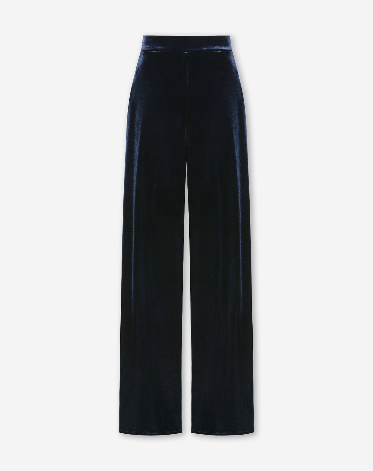 JULIE VELVET PANTALON TALL MARINEBLAUW