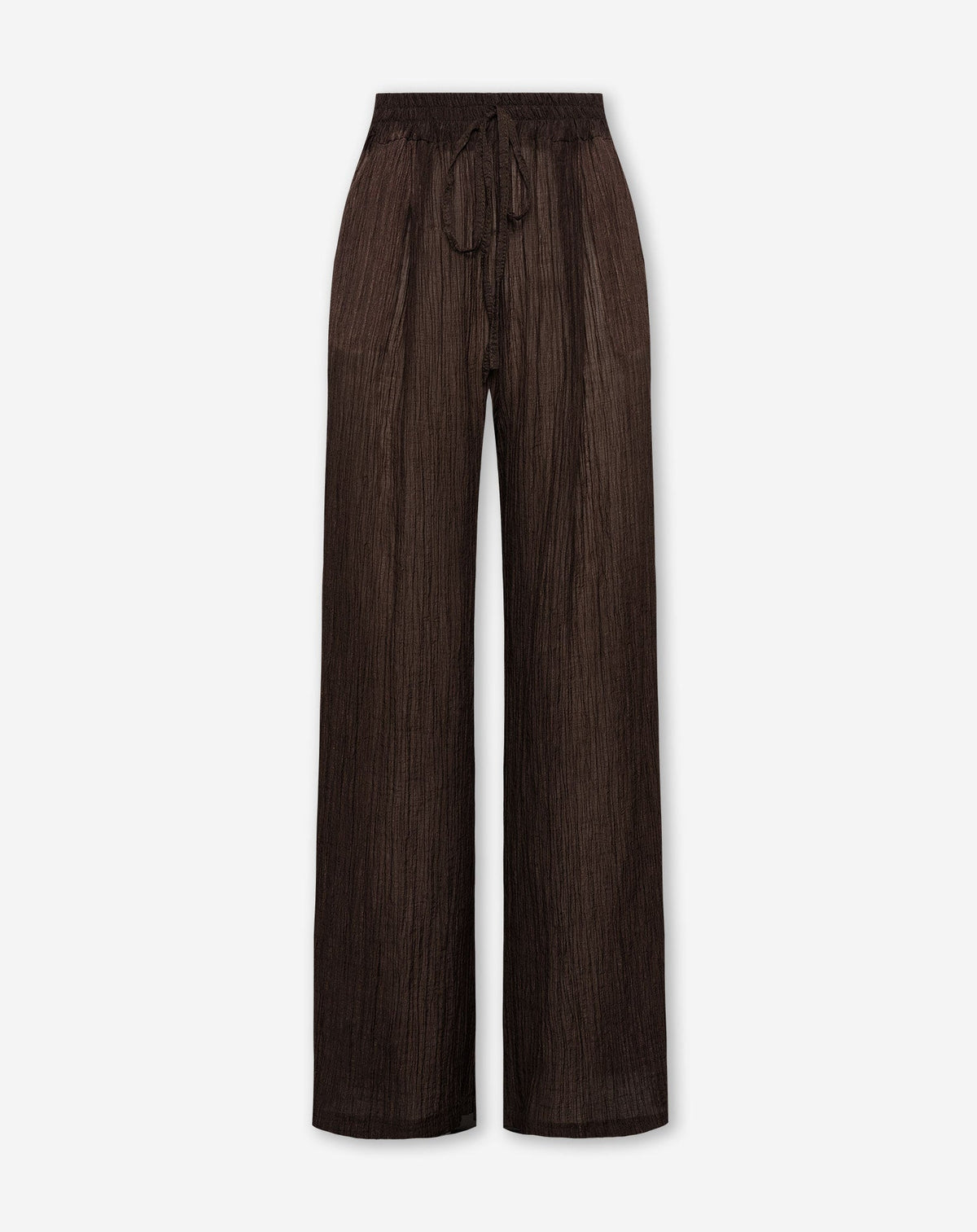 FANCY CHIFFON WIDE LEG PANTS PETITE BRUIN
