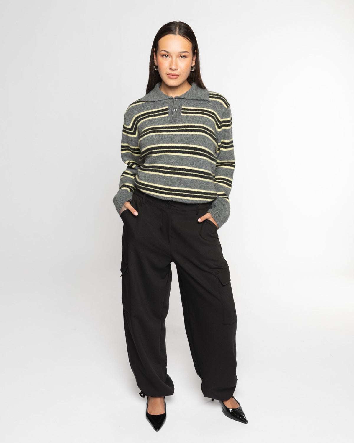 CARGO PANTALON ZWART