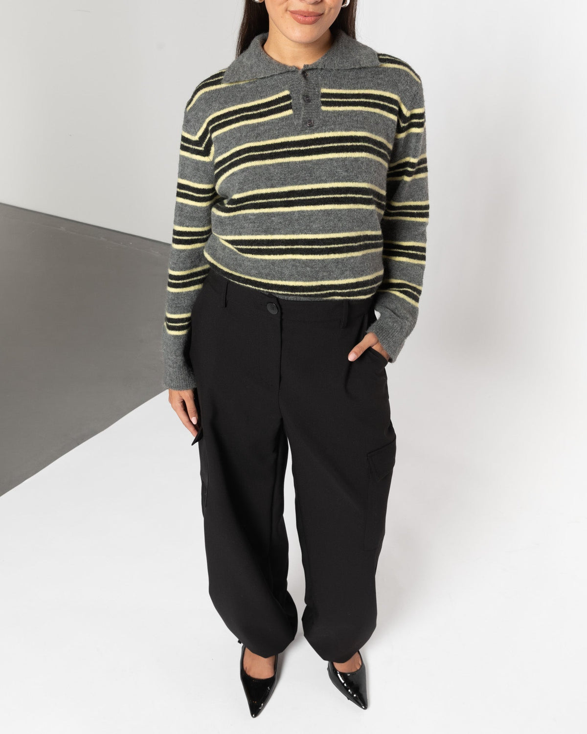 CARGO PANTALON TALL ZWART