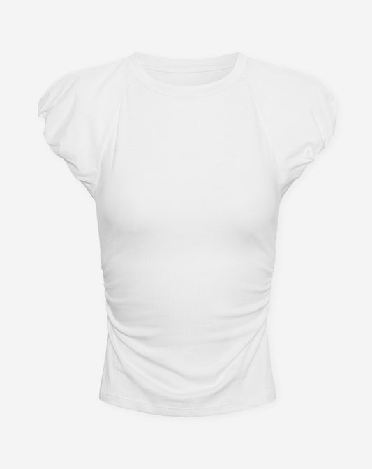 TAMAR BUBBLEHEM SLEEVE TOP WIT