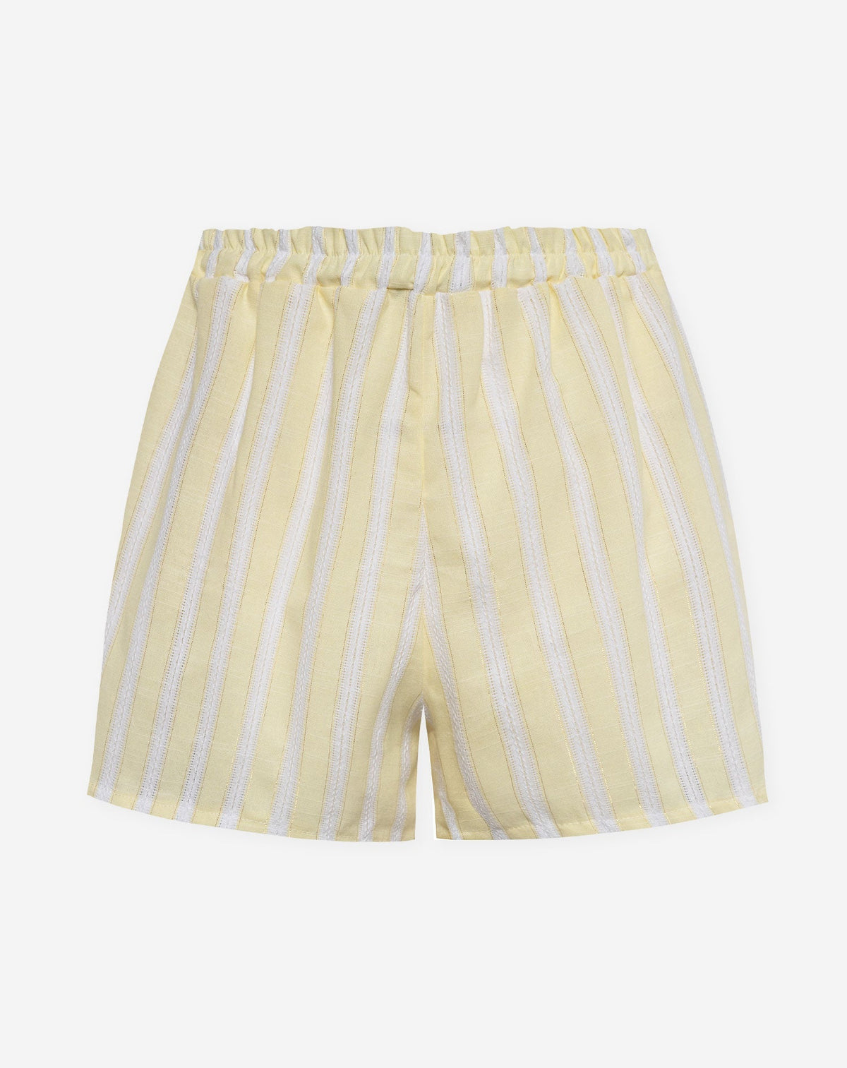 MAEVE STRIPE LUREX SHORTS BOTERGEEL