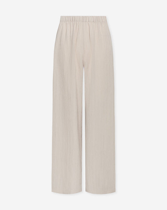 MIMMI STRUCTURE PANTS BEIGE
