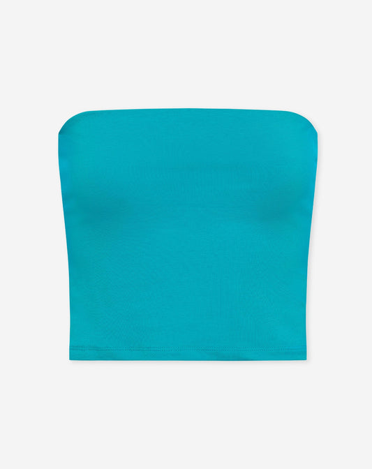 TAMAR STRAPLESS TOP TURQUOISE