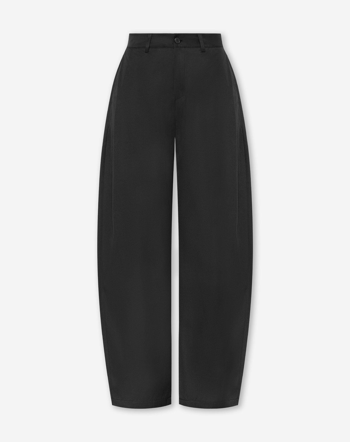 PLEATED BARREL PANTS TALL ZWART