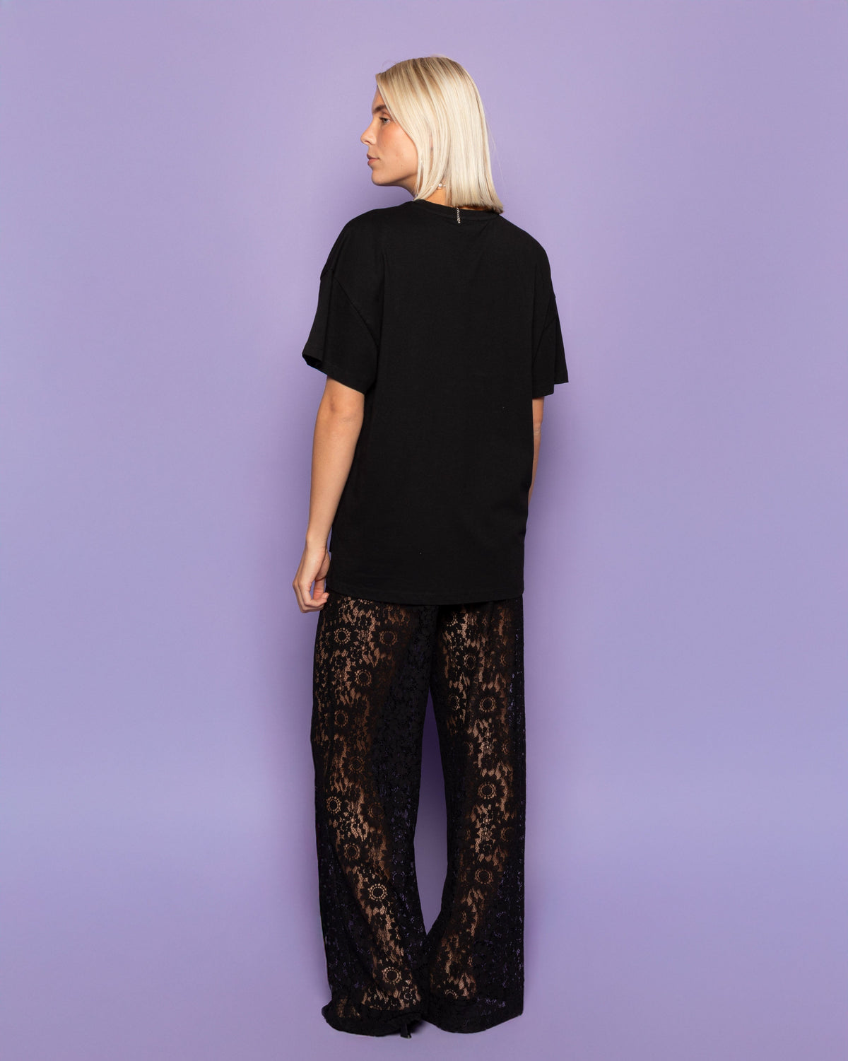 HOLLY LACE PANTS ZWART