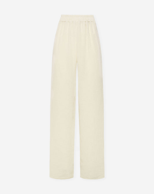 MELODY MOUSSELINE STRAIGHT LEG PANTS TALL BEIGE 