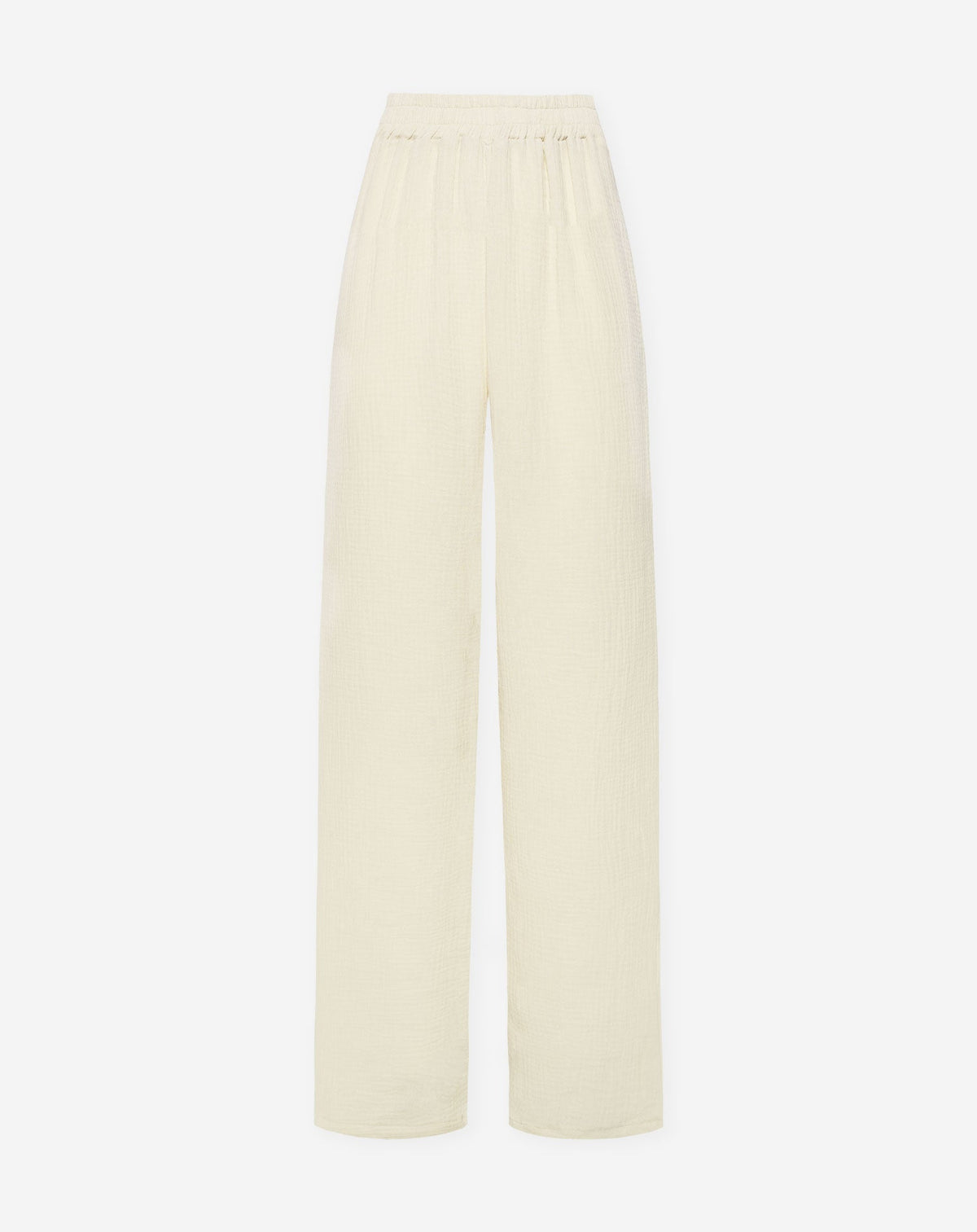 MELODY MOUSSELINE STRAIGHT LEG PANTS BEIGE