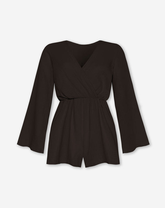 MOUSSELINE PLAYSUIT BRUIN