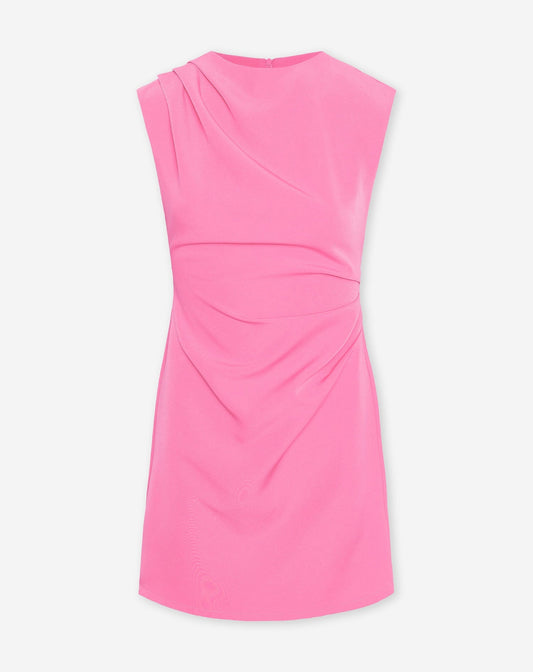 SOFIA RUCHED DRESS TALL ROZE