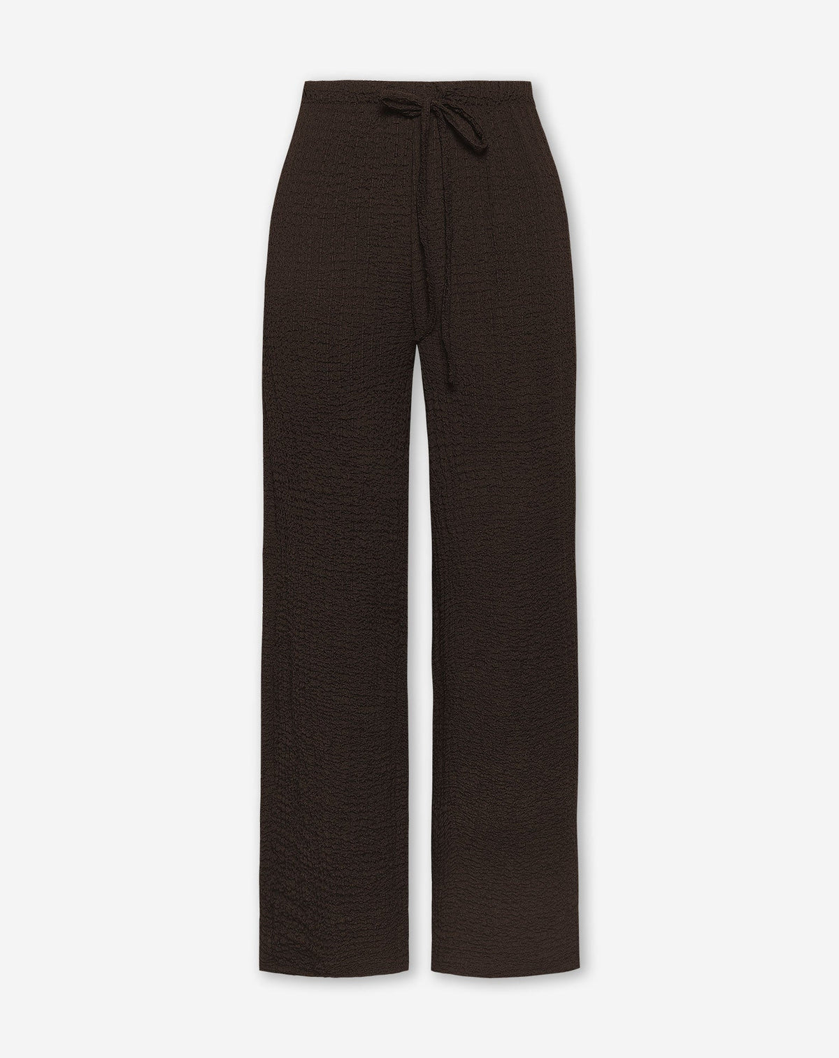 STRUCTURE STRAIGHT LEG PANTS DONKERBRUIN