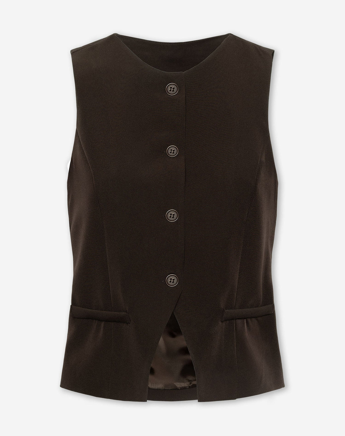 MOLLY GILET DONKERBRUIN