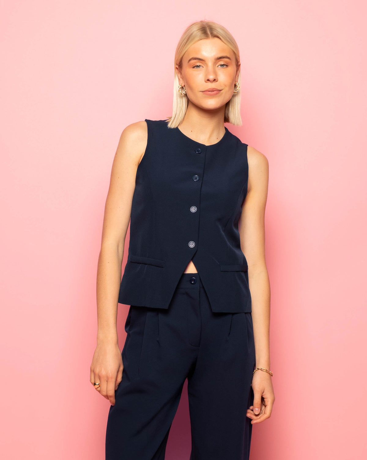 MOLLY GILET MARINEBLAUW