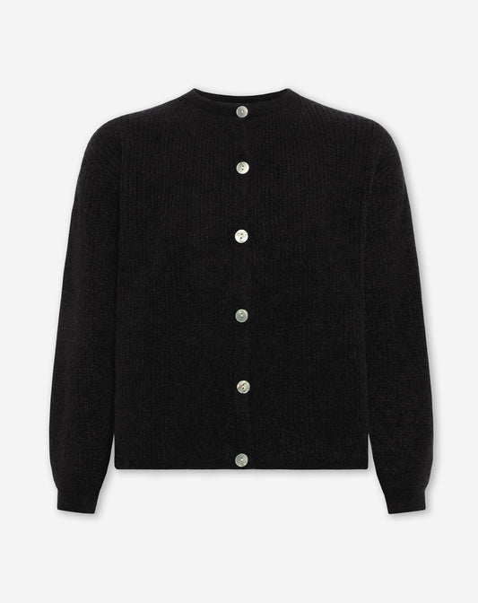 AMARA BOUCLE CARDIGAN ZWART
