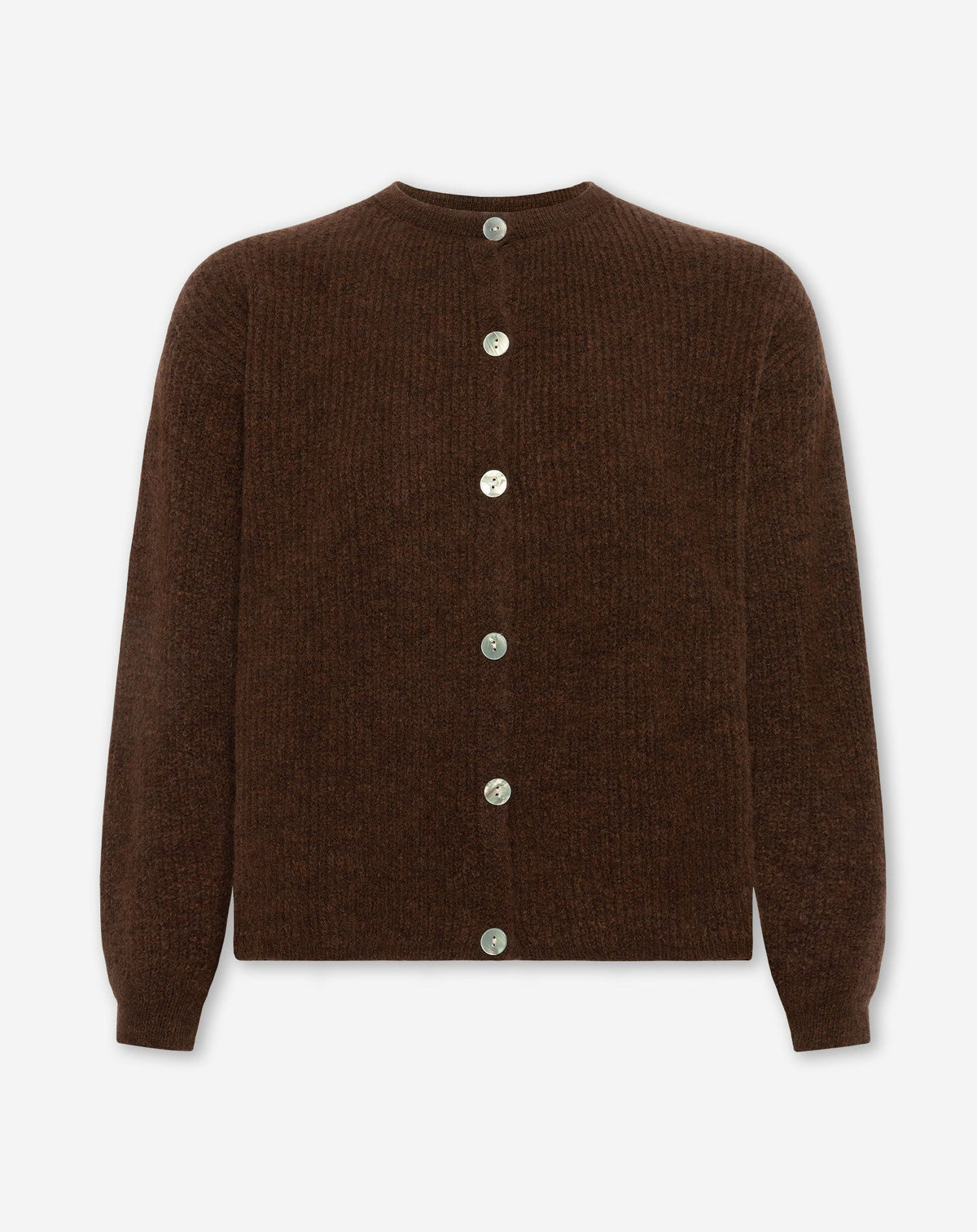 AMARA BOUCLE CARDIGAN BRUIN