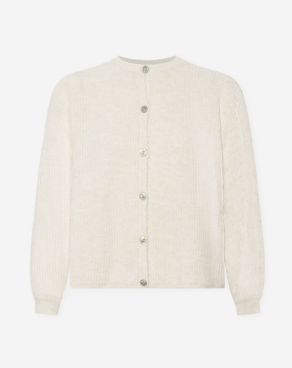 AMARA BOUCLE CARDIGAN CRÈME