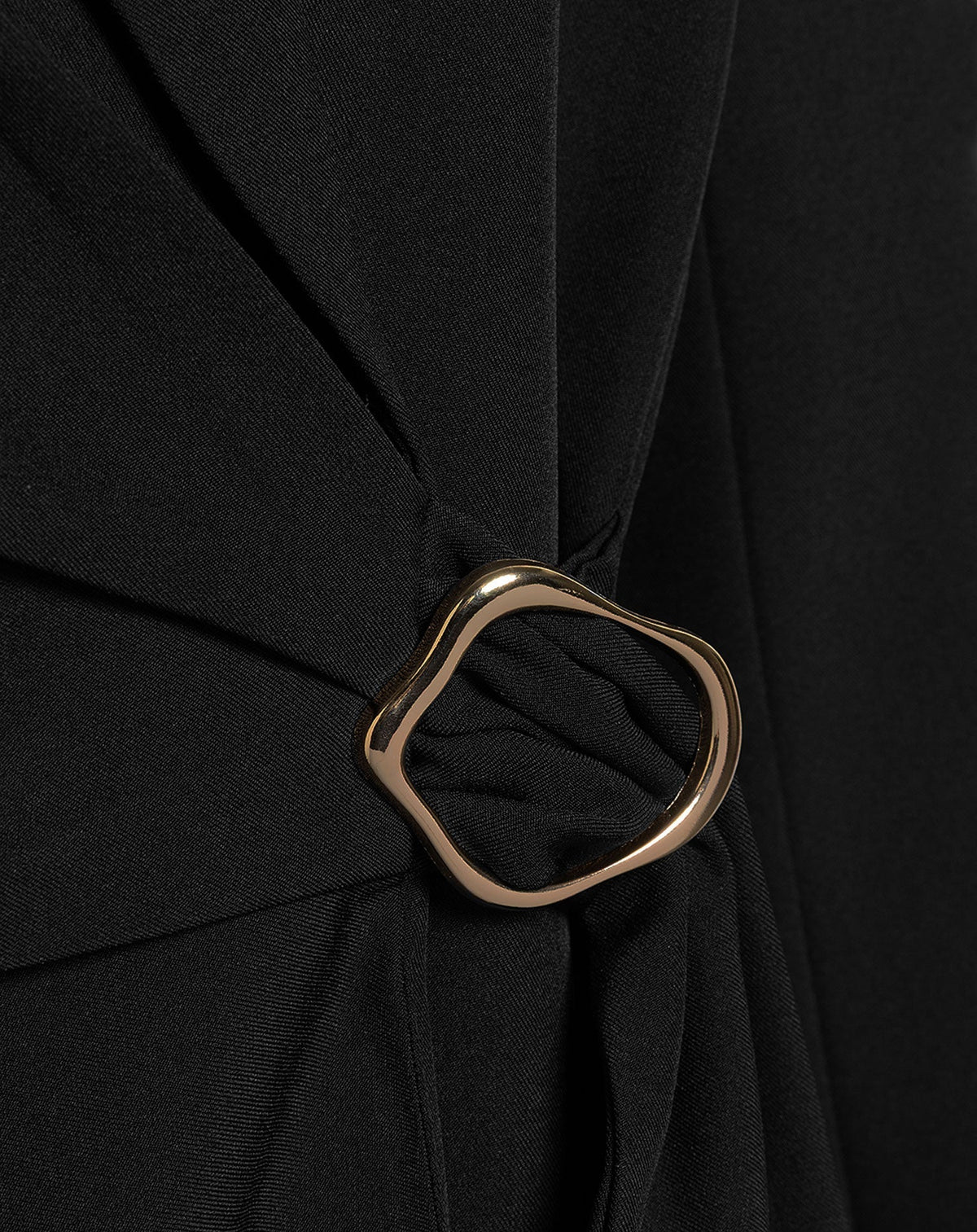 BUCKLE BLAZER DRESS ZWART
