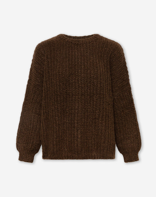 CLEO BOXY KNIT BRUIN