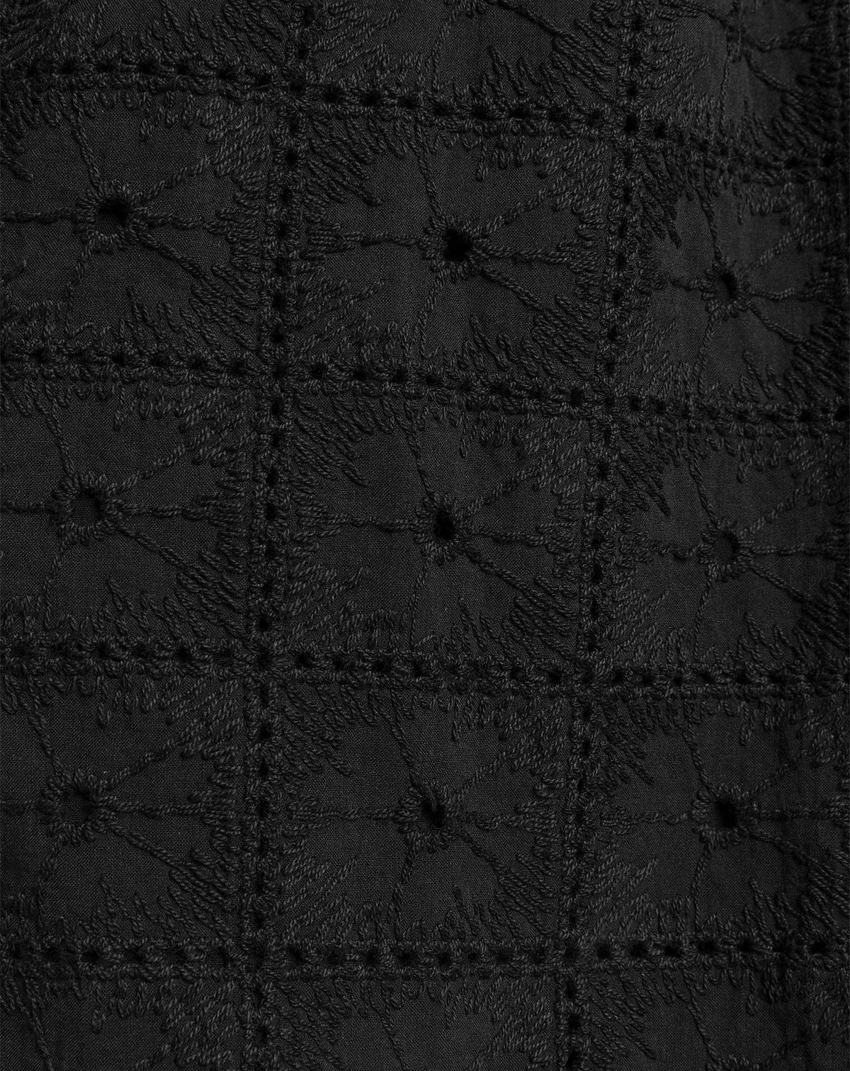 LOREEN BRODERIE CAMI ZWART