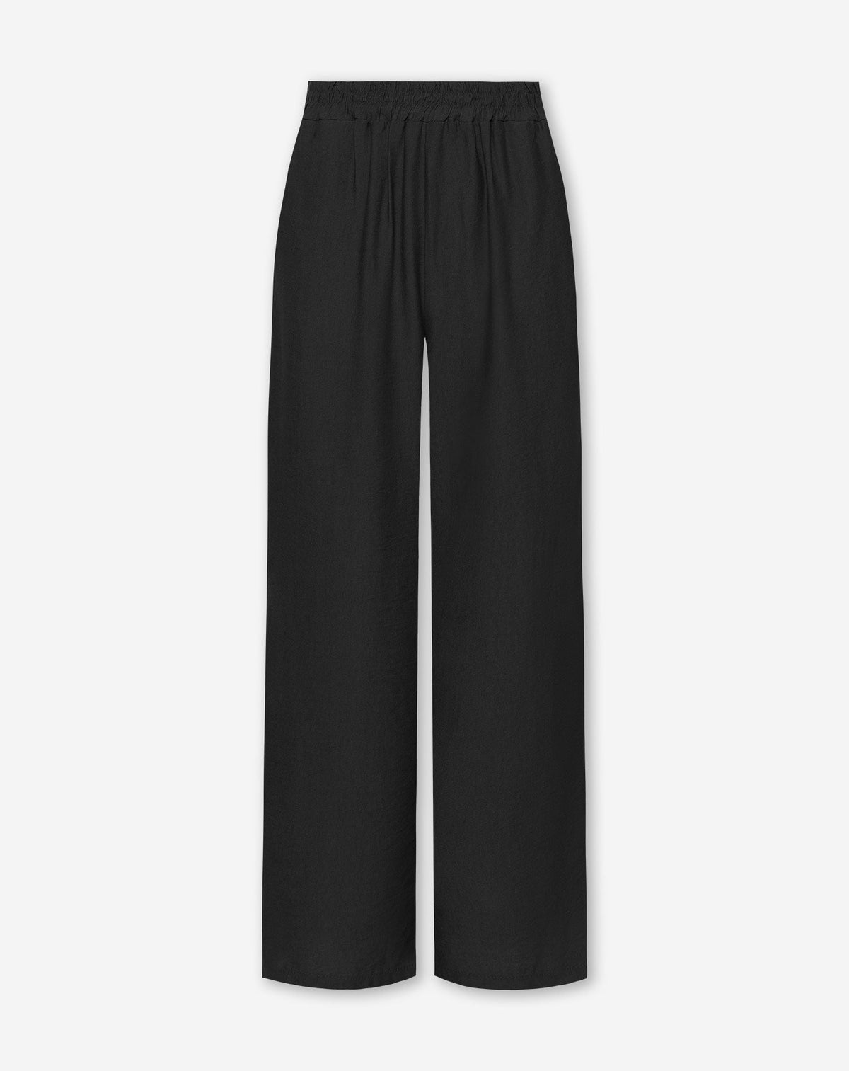 ZAYA VISCOSE STRAIGHT LEG PANTS TALL ZWART