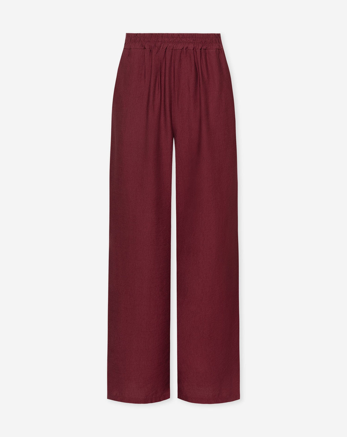 ZAYA VISCOSE STRAIGHT LEG PANTS TALL BURGUNDY