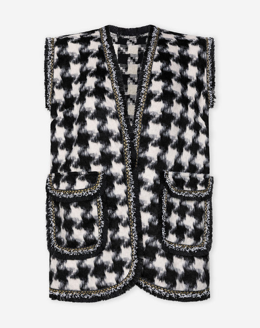 PIED DE POULE GILET