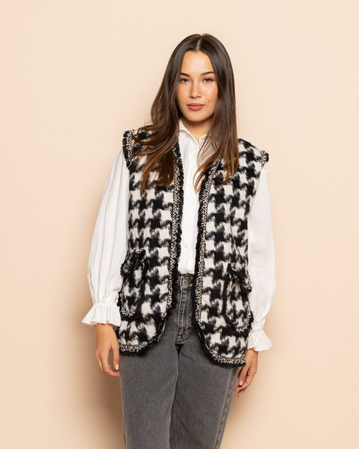 PIED DE POULE GILET