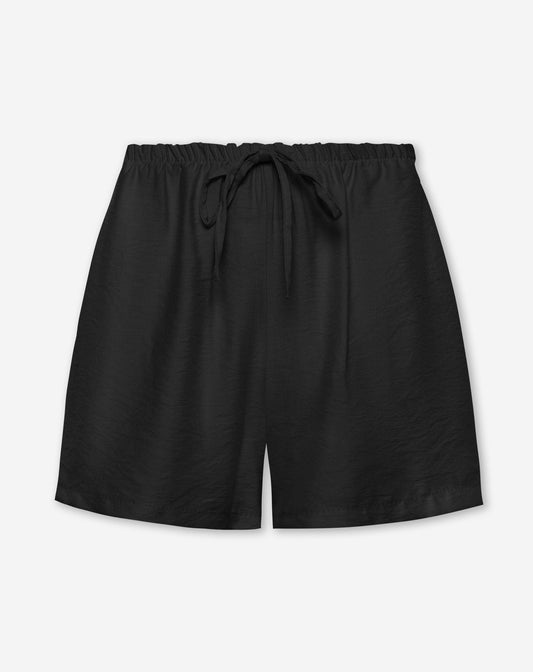 ZAYA VISCOSE SHORTS ZWART
