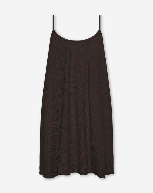 MIRA MOUSSELINE SHORT DRESS BRUIN
