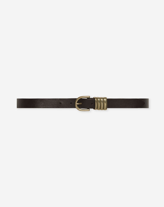 VEERLE LEATHER BELT BRUIN