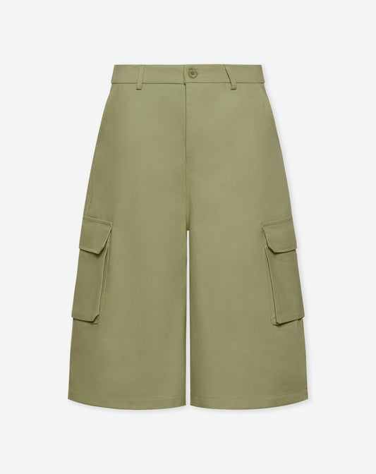 HEAVY CARGO SHORTS LEGERGROEN