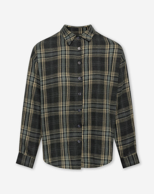 SOFT OVERSIZED CHECK BLOUSE