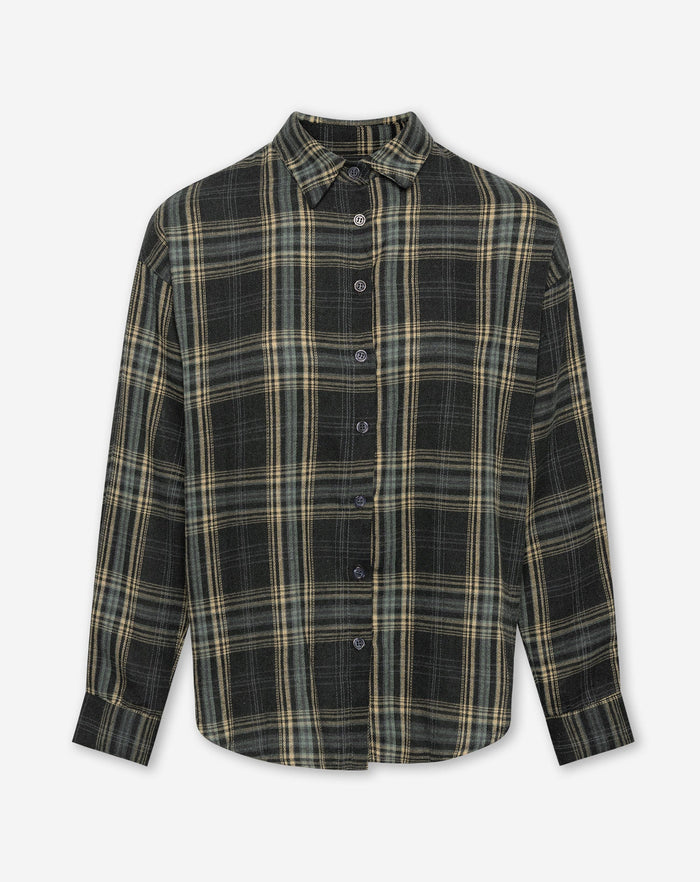 SOFT OVERSIZED CHECK BLOUSE