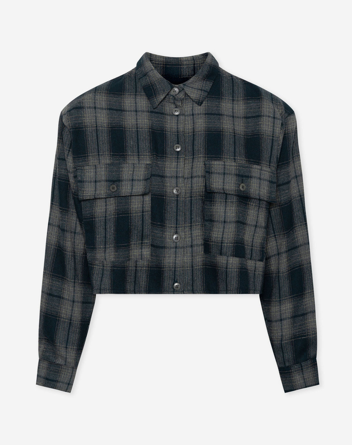 SOFT PADDED CHECK BLOUSE