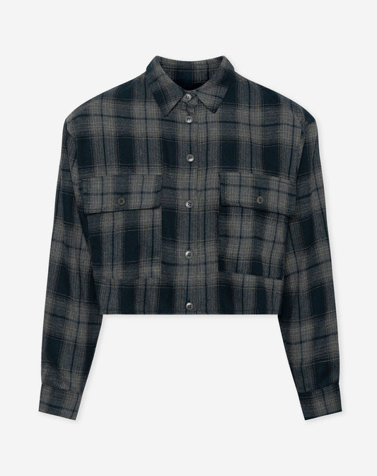 SOFT PADDED CHECK BLOUSE