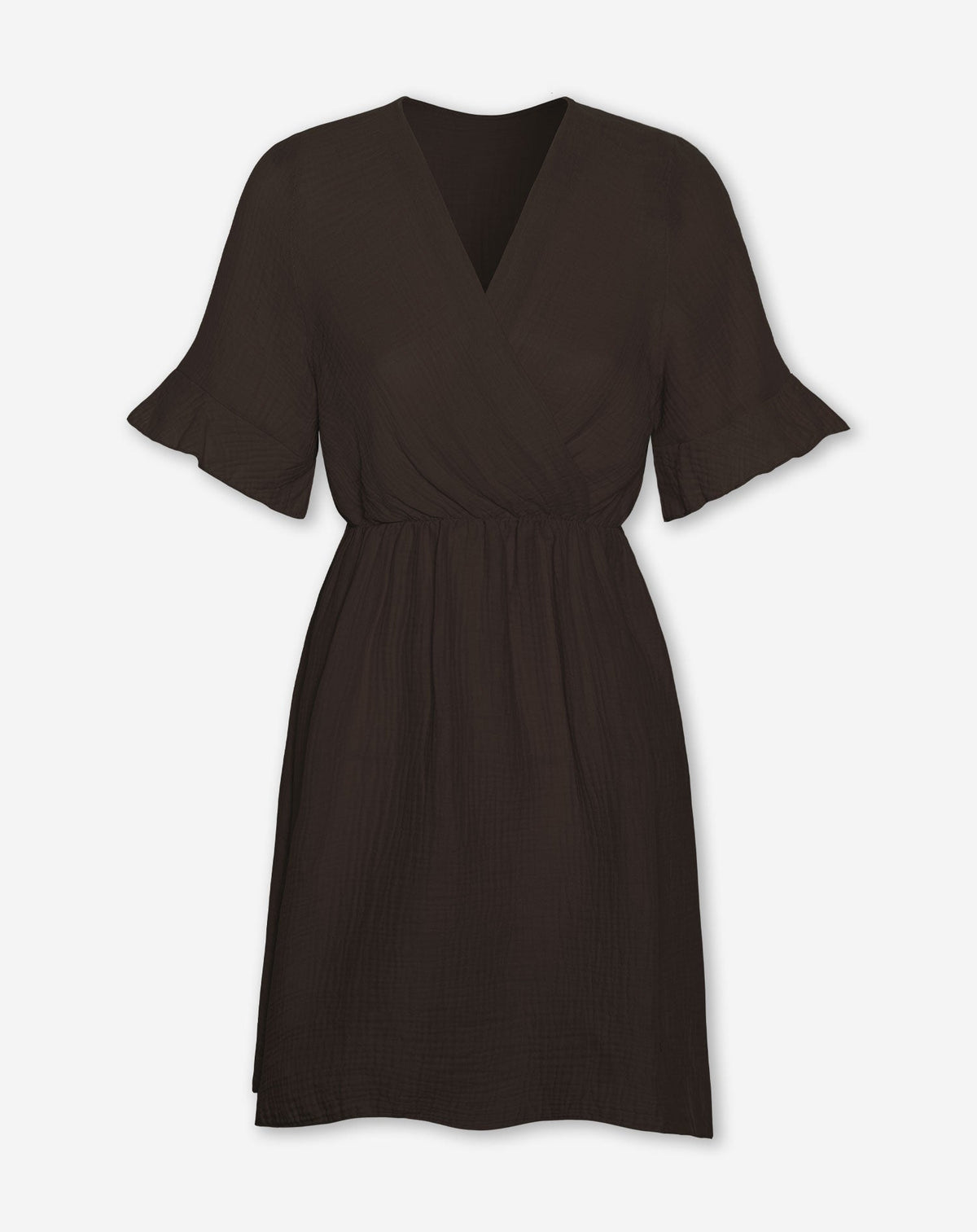 SYLVIE MOUSSELINE DRESS BRUIN