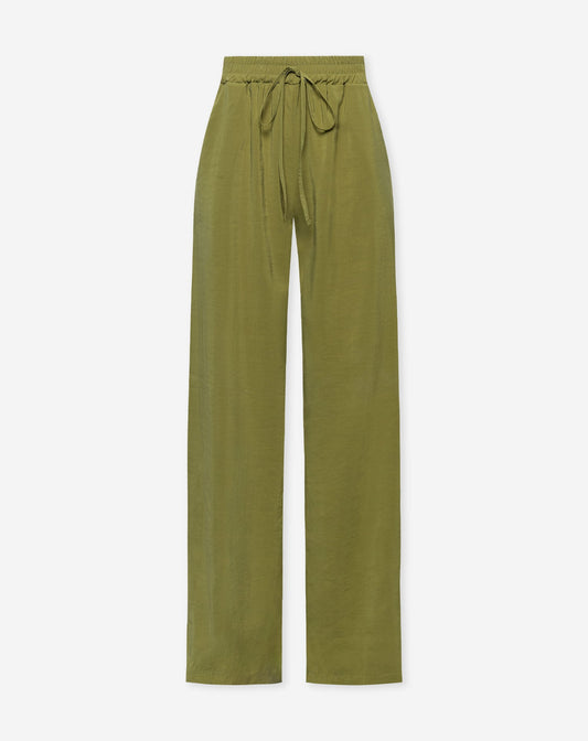 EMMY STRAIGHT LEG PANTS TALL OLIJFGROEN
