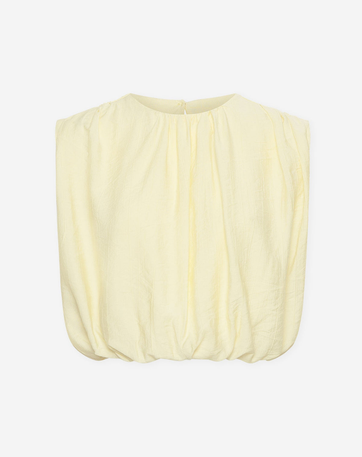 VIVI STRUCTURE BUBBLE HEM TOP BOTERGEEL
